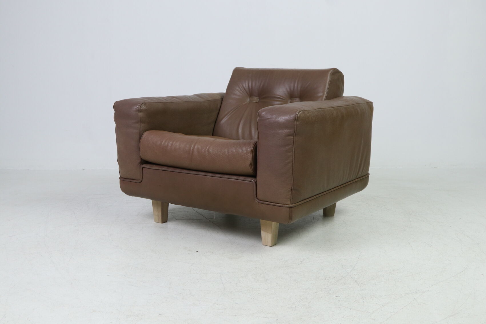 Vintage armchair Søren Nissen and Ebbe Gehl in brown leather