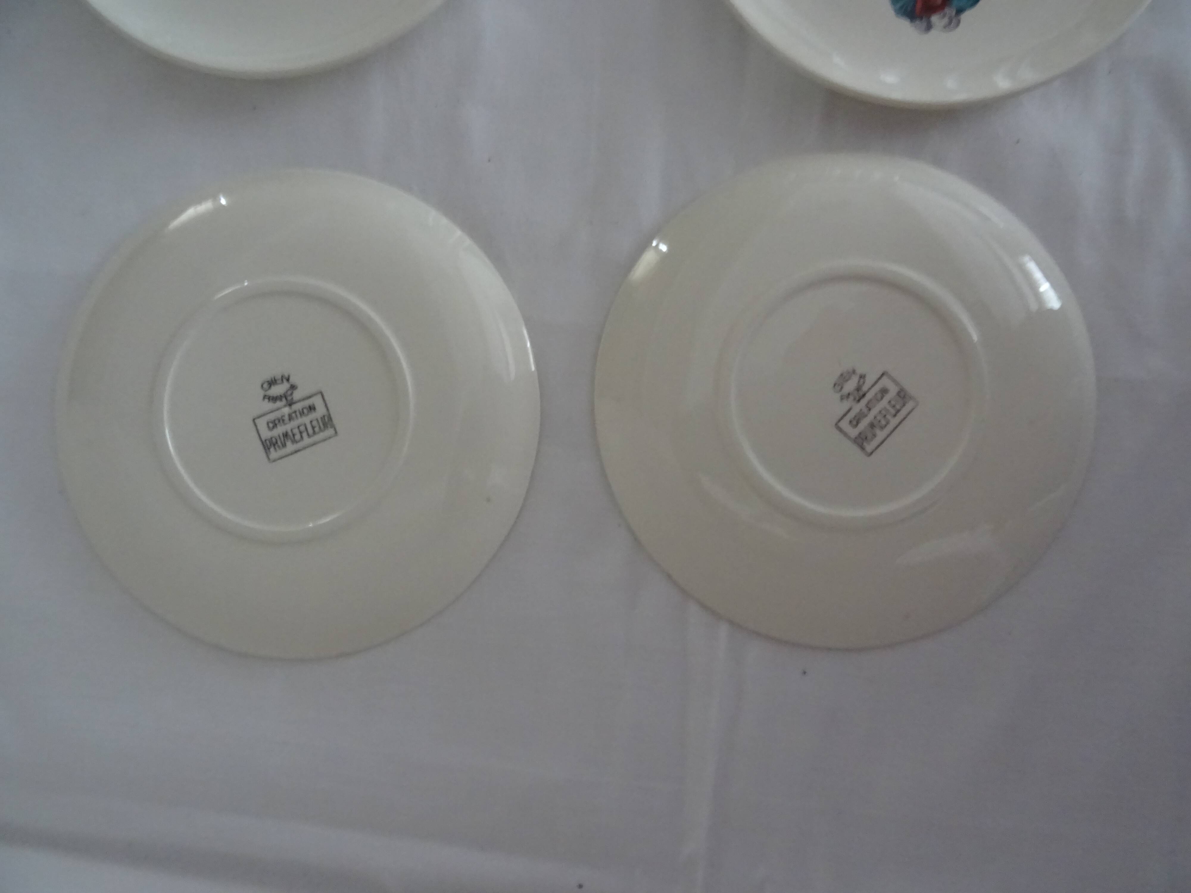 6 plates Gien le petit courrier des dames 446112 hat mode