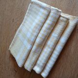 4 large vintage napkins