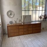 XXL golden oak craft furniture from the 50s