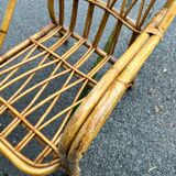 Vintage wicker armchair
