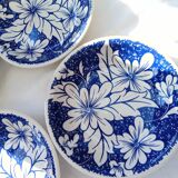 5 soup plates with English skullcaps