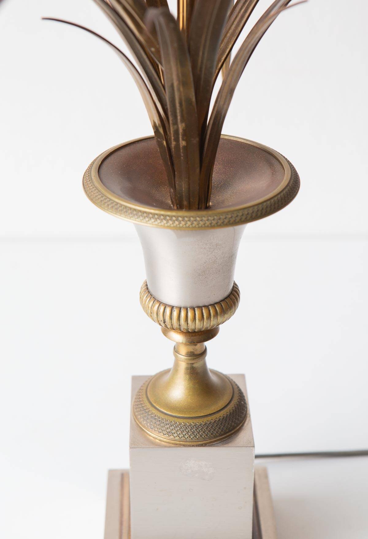 Large "Roseaux" table lamp by Maison Charles