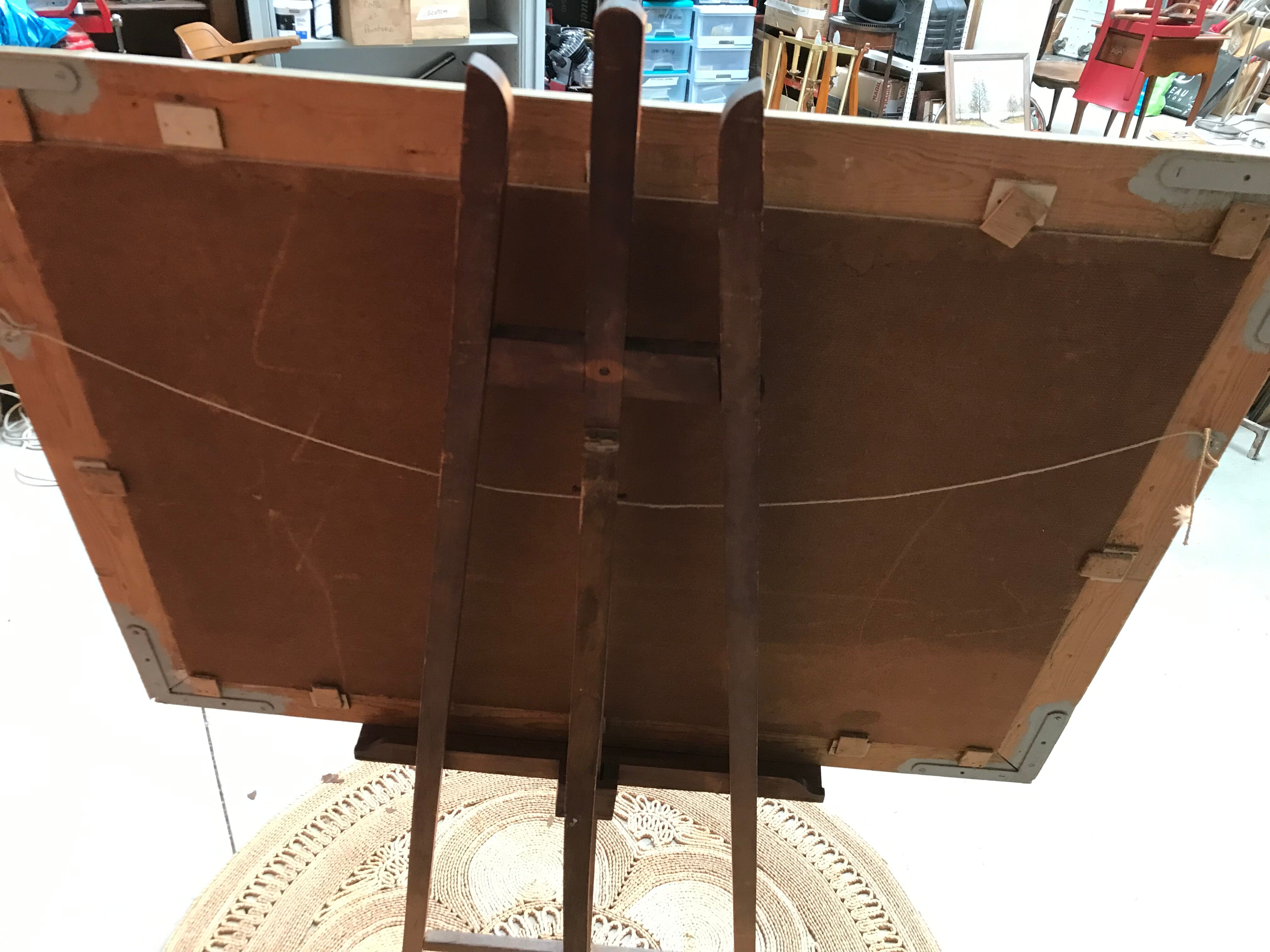 Painting of a mill on Isorel