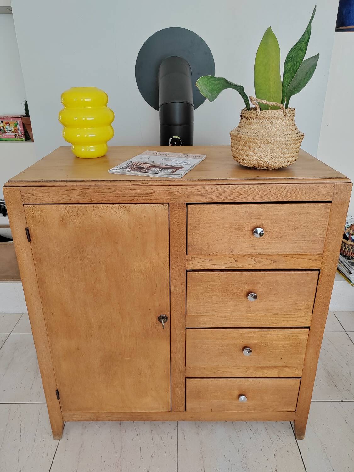 Antique vintage storage unit, antique sideboard, chest of drawers