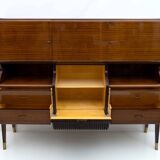 Osvaldo Borsani Mid-Century Modern Italian Sideboard with Bar Cabinet, 1950