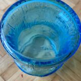 Vintage lemonade service in blue glass - Vemam - made in Italy
