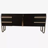 Enfilade vintage métallique style Bauhaus des années 1970
