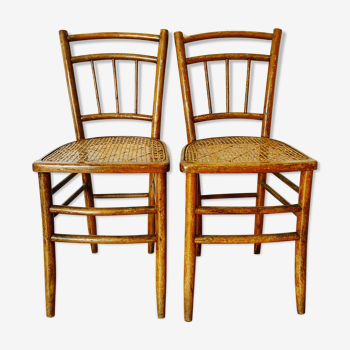 Duo of bistro chairs from the 1900s