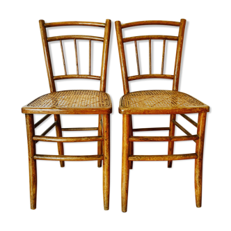 Duo of bistro chairs from the 1900s