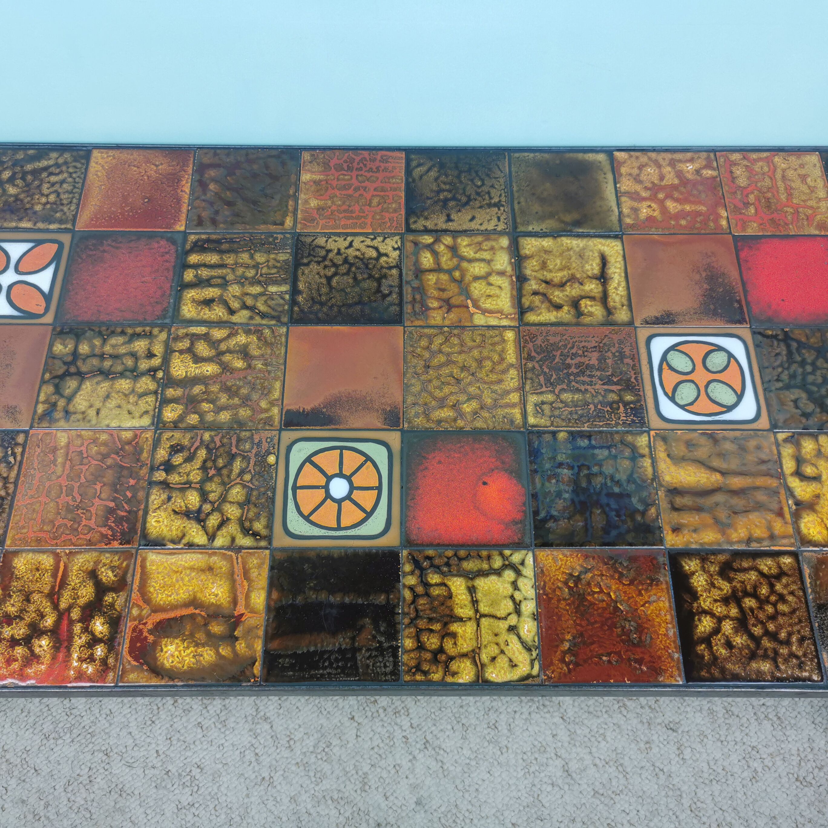 Ceramic coffee table 60's