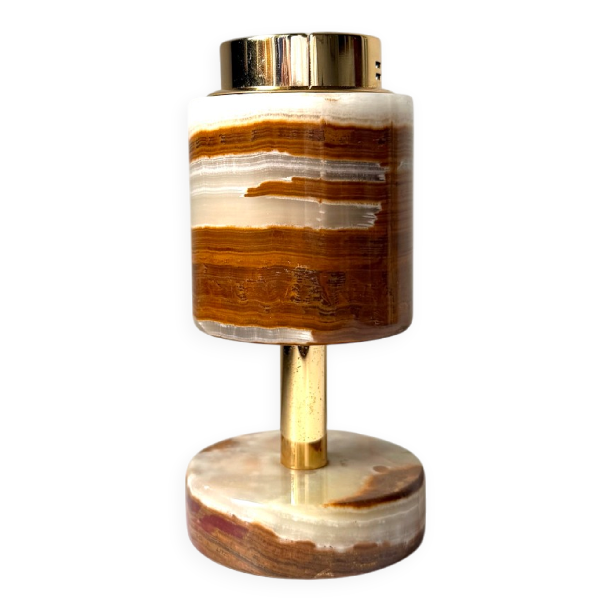 Vintage SAROME Japan Marble Onyx Table Lighter