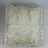 60s 70s ice glass flush mount ceiling lamp by Kaiser Leuchten Germany