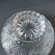 Molded crystal candy cup/dish/boho chic. art deco. starry/cross/leafy patterns, petals