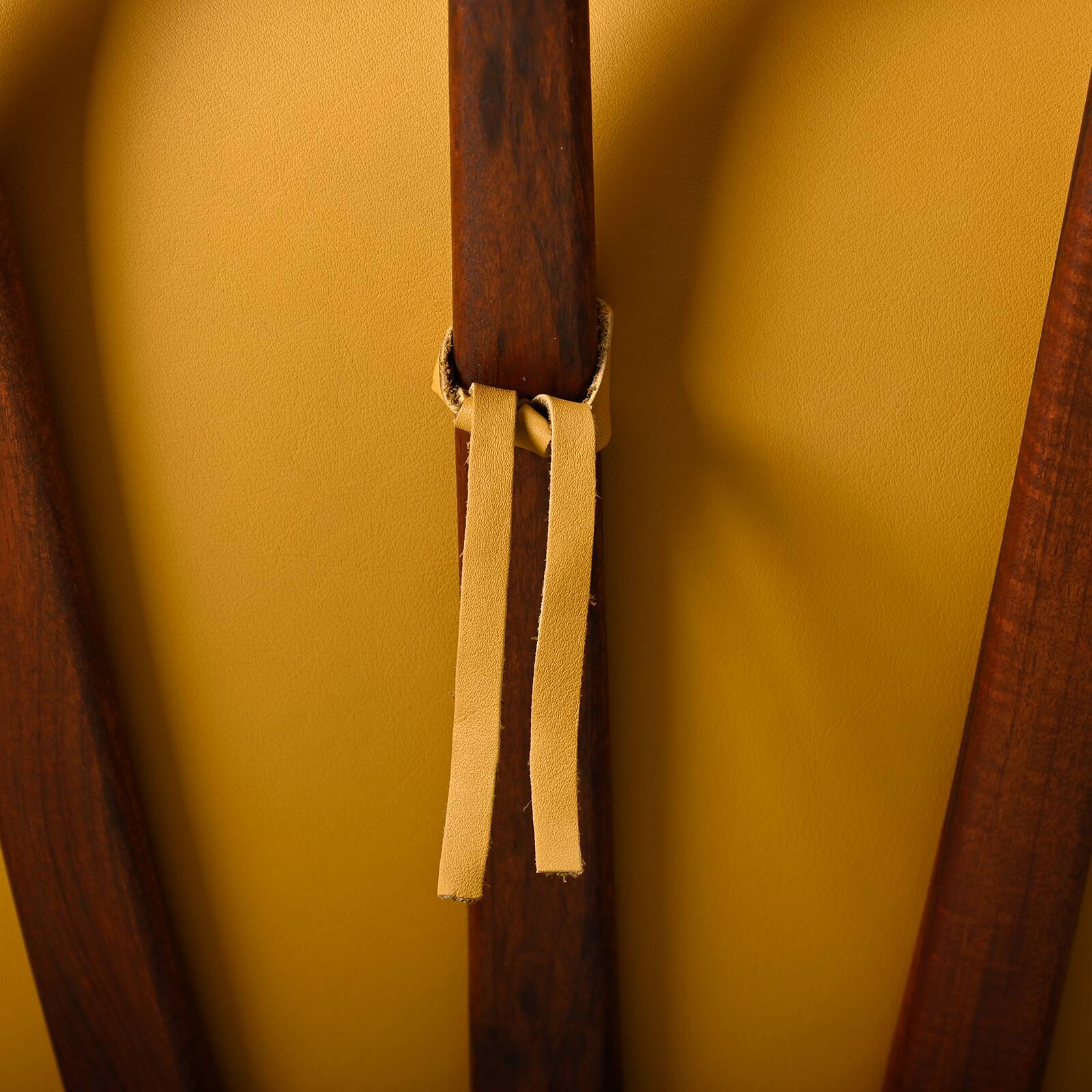 Brazilian Lounge Chair in Rosewood and Ochre Leather