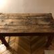 Wooden farm table