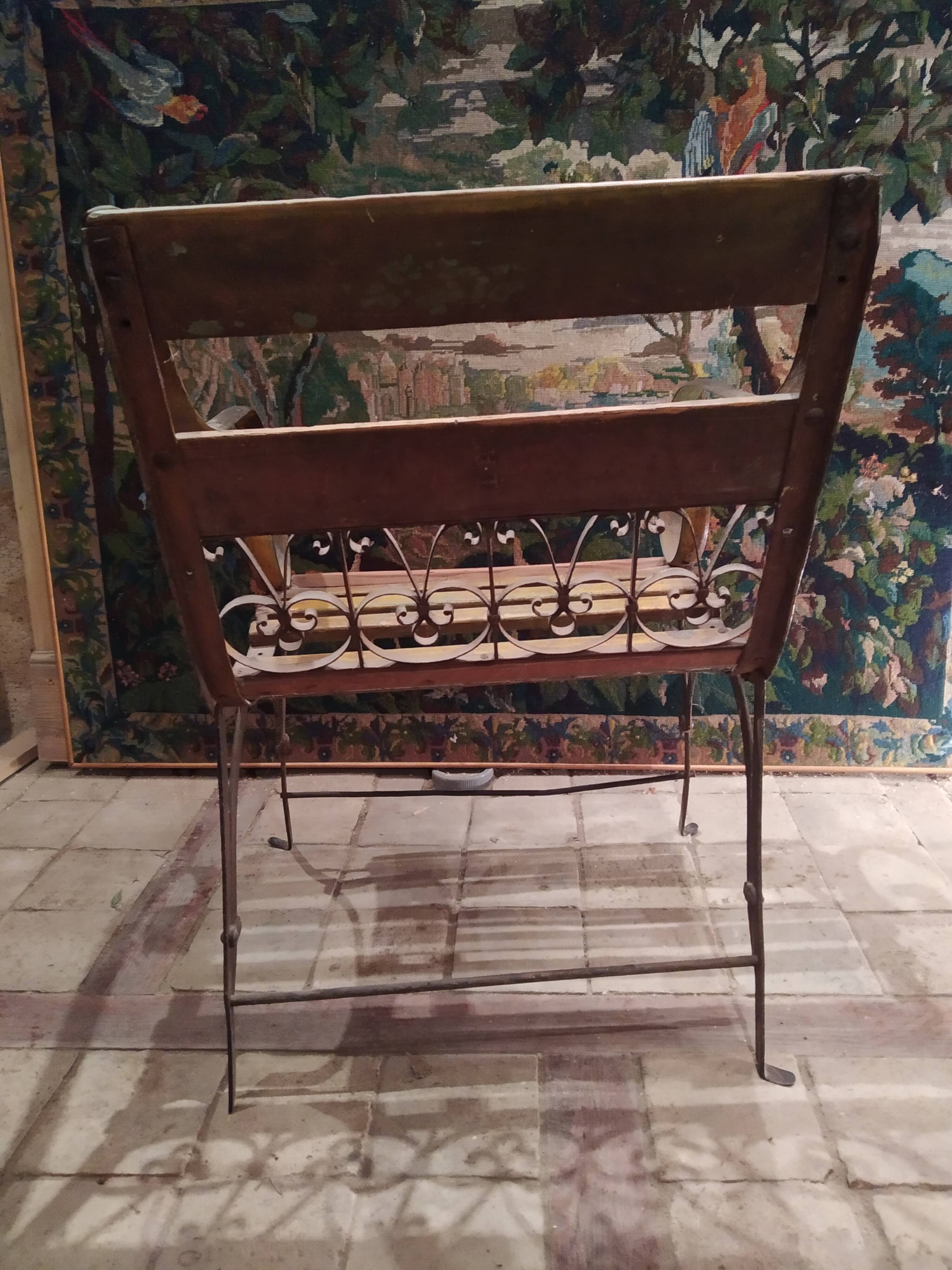 Garden armchair of the 19th century