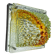 Murano Mazzega orange wall light, ice cube effect, Italy, 1970
