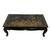 Vintage Japanese-style coffee table in painted lacquered wood