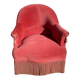 Fauteuil crapaud velours rose