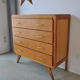Chest of drawers vintage feet compass 1970