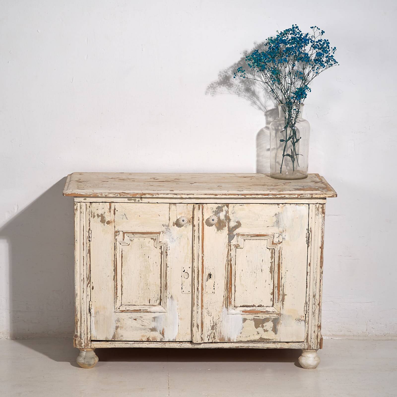 Small antique white wardrobe (c.1900) #48