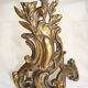 Pair of chimney tracks in bronze