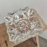 Old glass ashtray, square