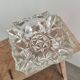 Old glass ashtray, square