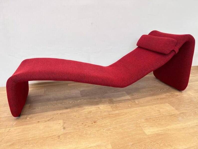 Fauteuil Djinn Lounge Mid-Century pour Airborne conçu par Olivier Mourgue, années 1960.