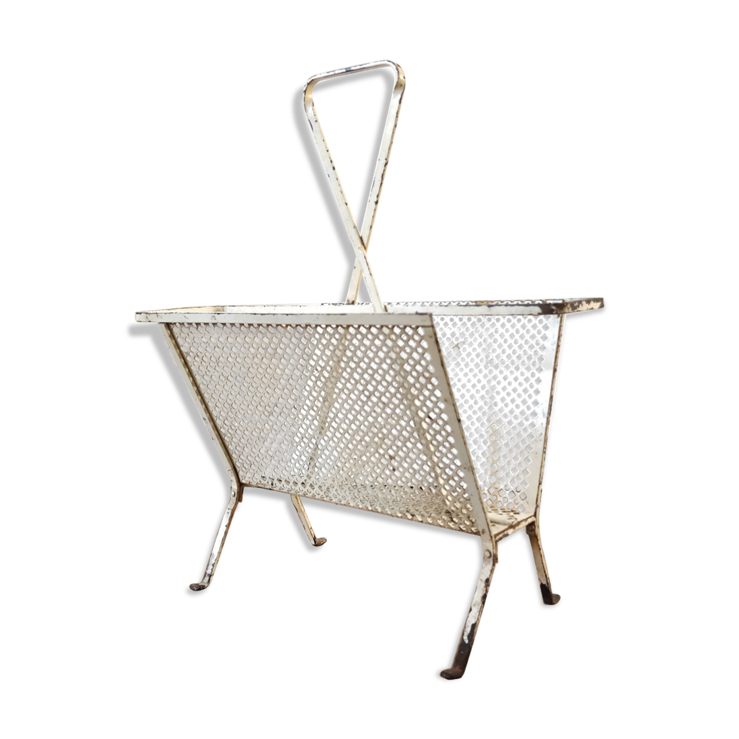 Mathieu Matégot metal magazine rack