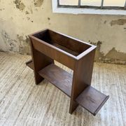 Jardinière années 50 palissandre constructiviste
