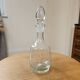 Vintage crystal carafe engraved with ears of wheat.