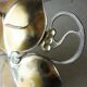 Old cut/flat ivy leaf shape/vine, silver metal, WMF