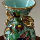 Cerdazur Monaco vase in ceramic with fish decoration