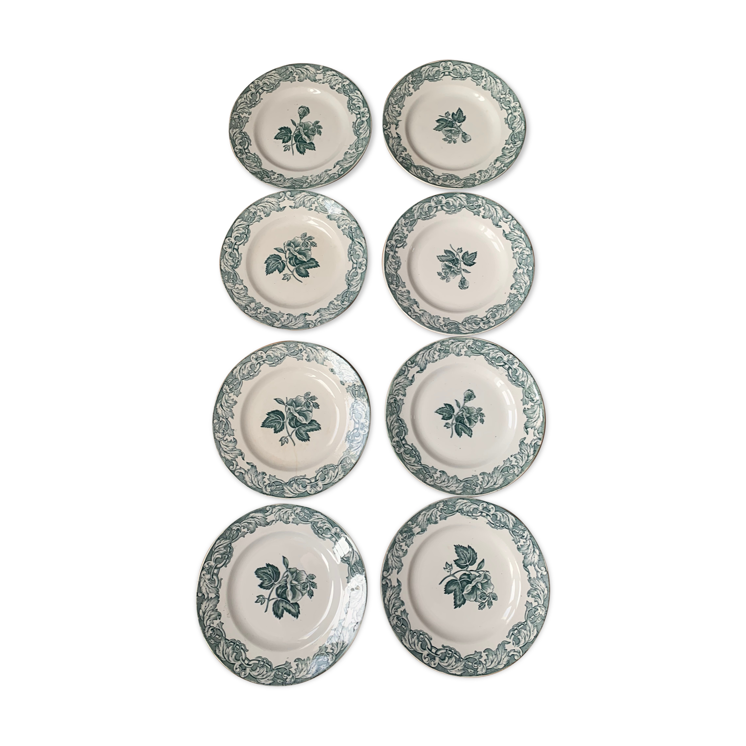 Lot of 8 plates St Amand and Hamage