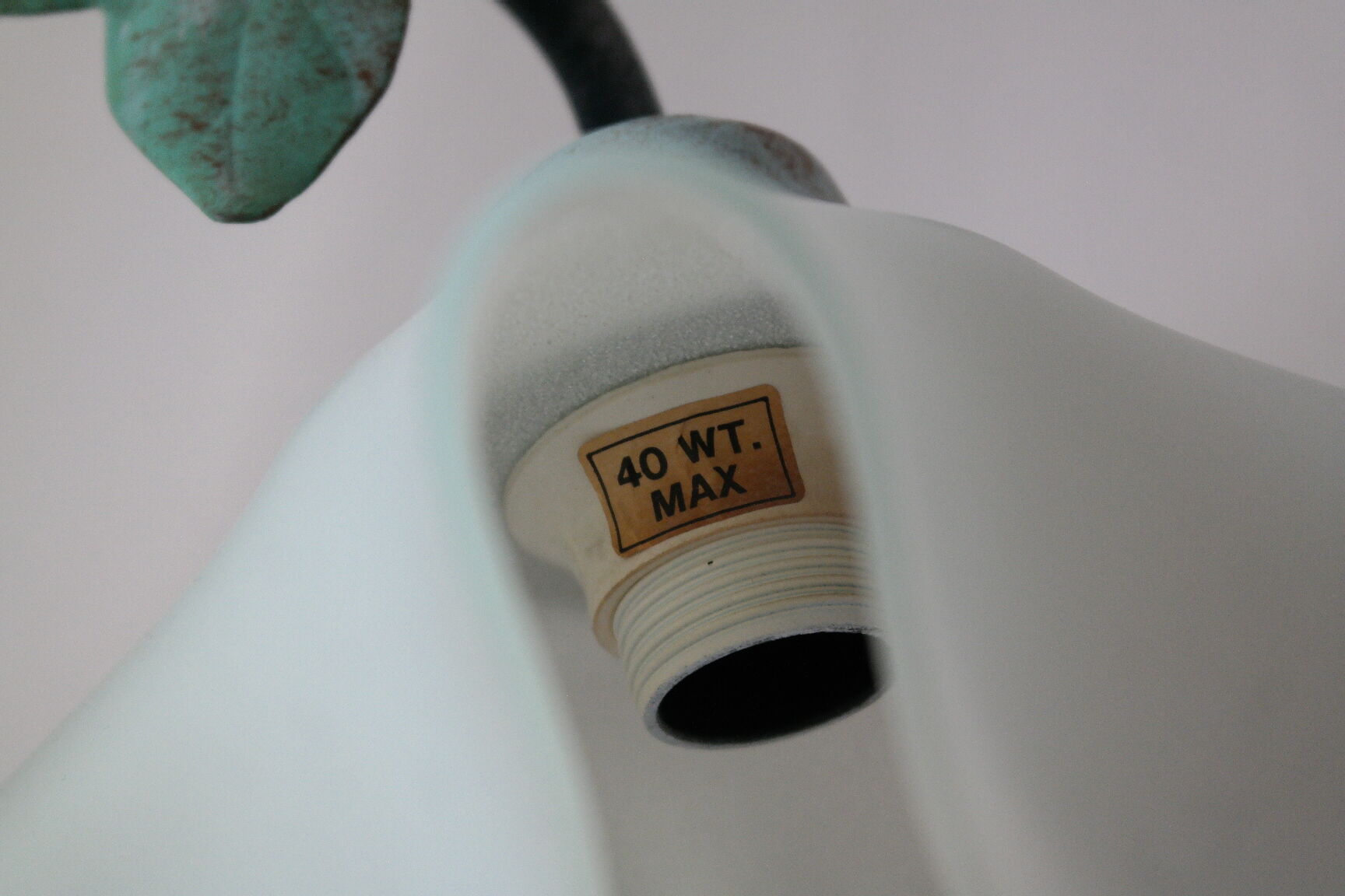 Table lamp in metal and frosted glass by Jean-Pierre Ryckaert, collection "Louisiane" 60's