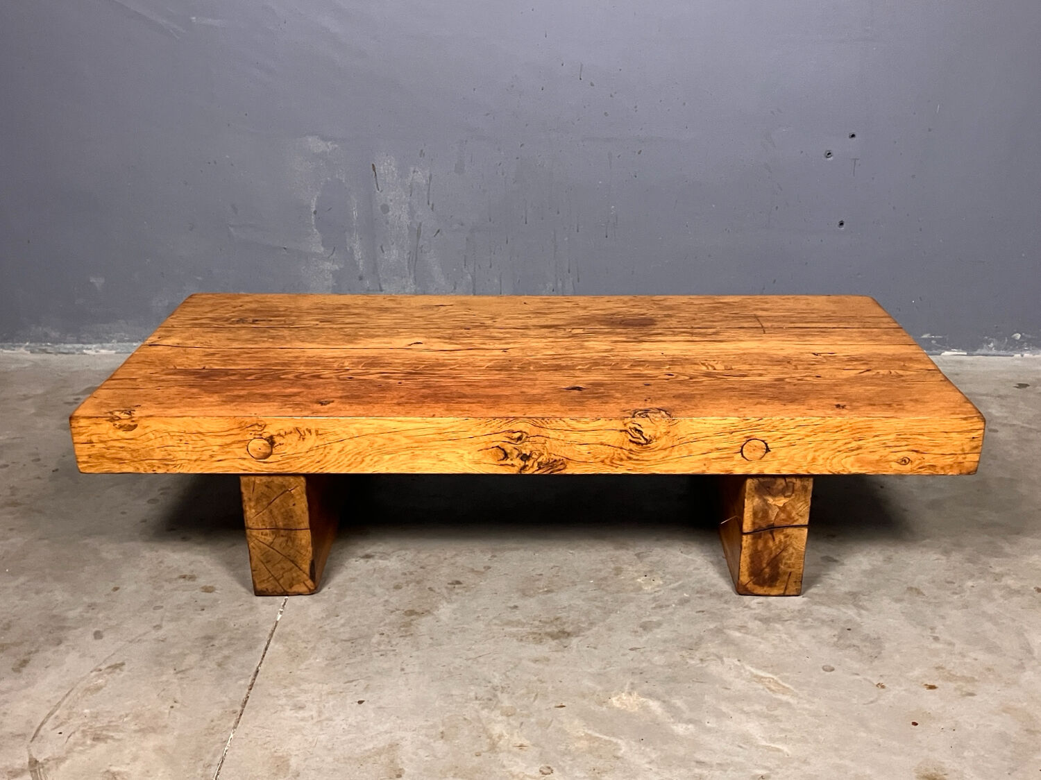 Brutalist Japandi Wabi Sabi coffee table