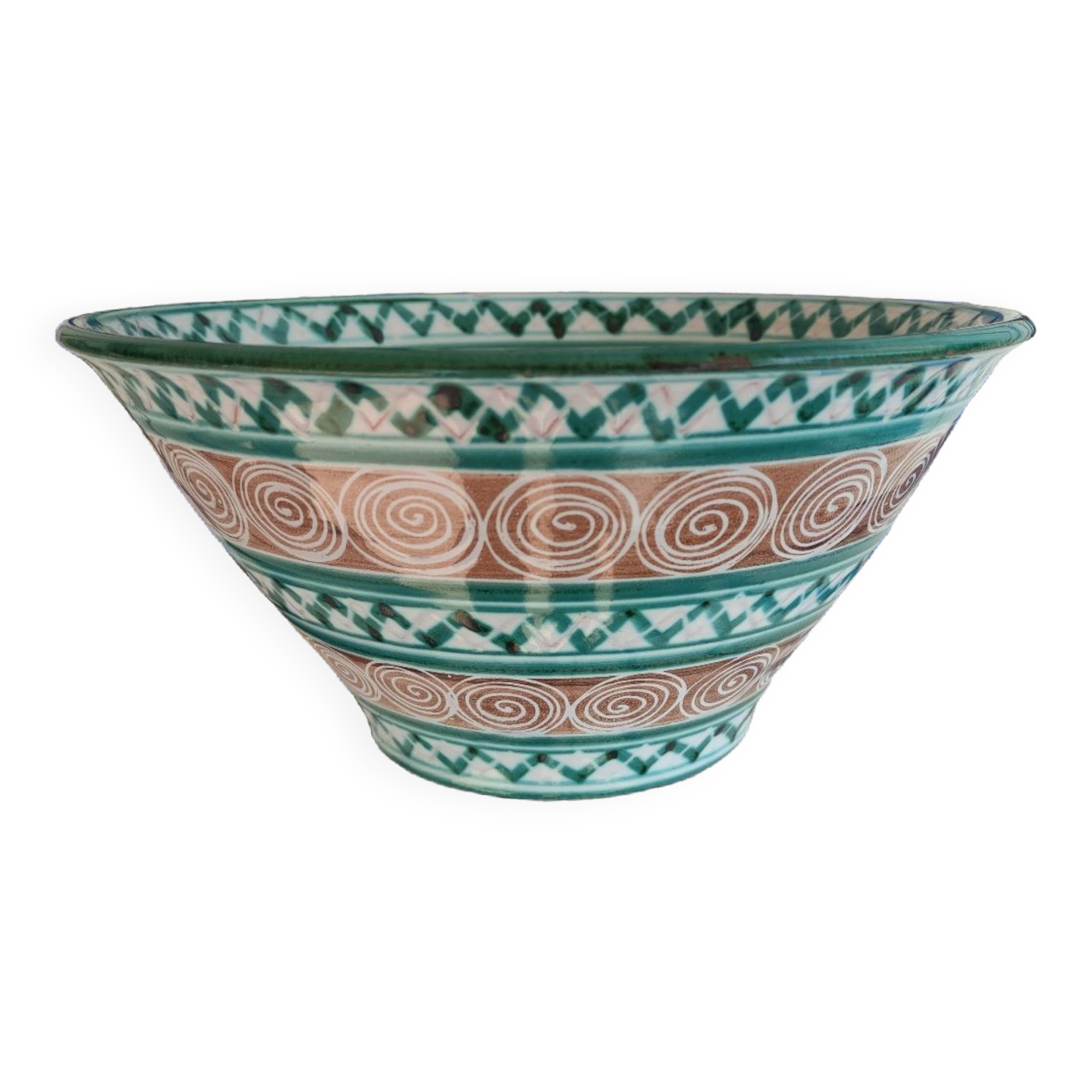 Vallauris salad bowl signed robert picault