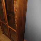 19th century walnut display case