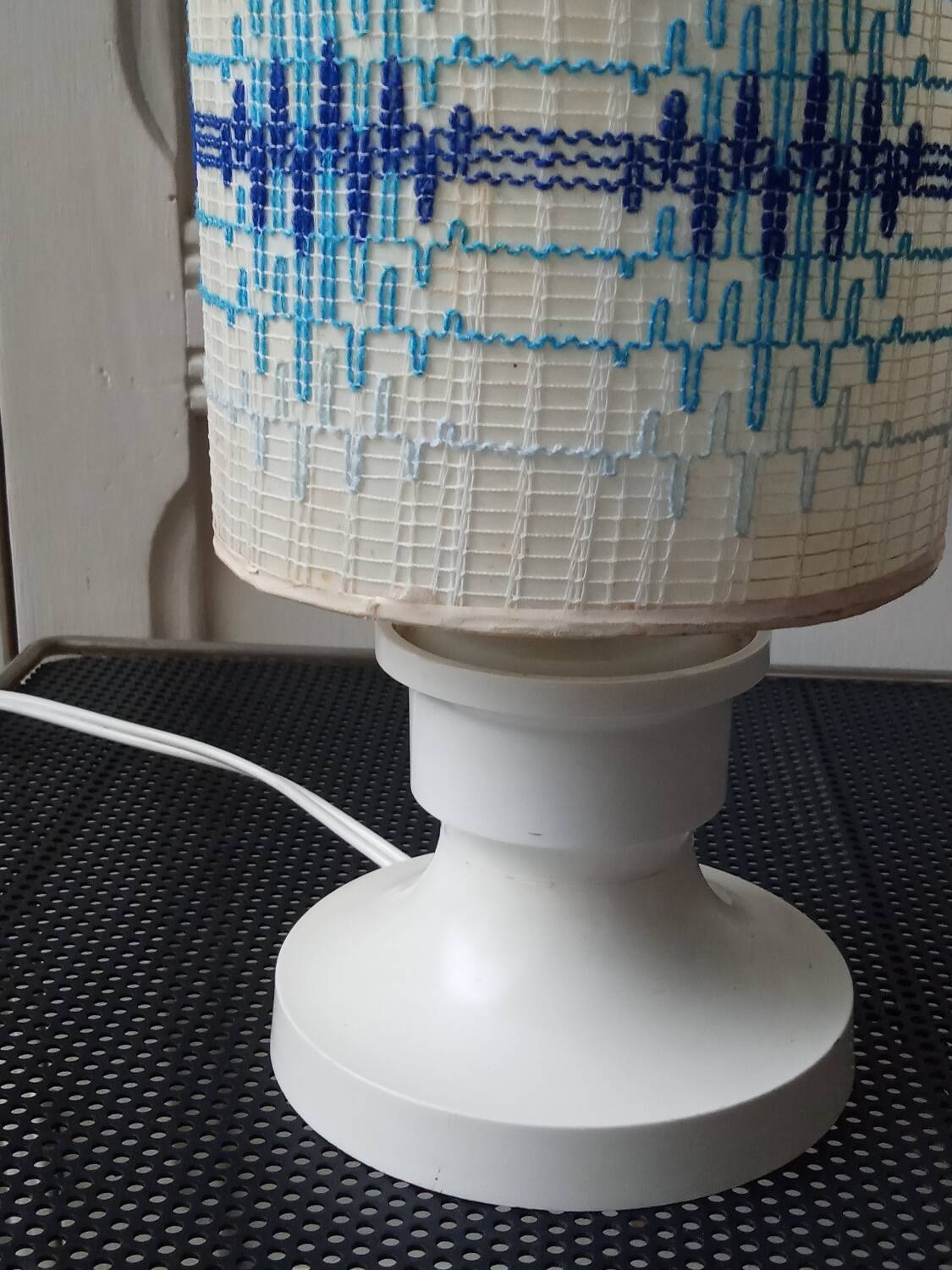Vintage plastic bedside lamp