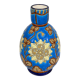 Vase decorated with flowers in enamels of longwy – early twentieth century