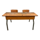 Vintage double school desk