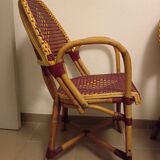 Vintage rattan bistro chairs