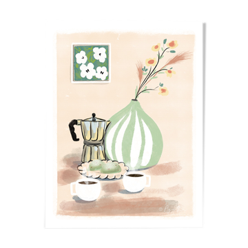 Illustration "Italian Café" A4