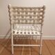 Lot de 4 chaises blanches design Italien signée Gaber