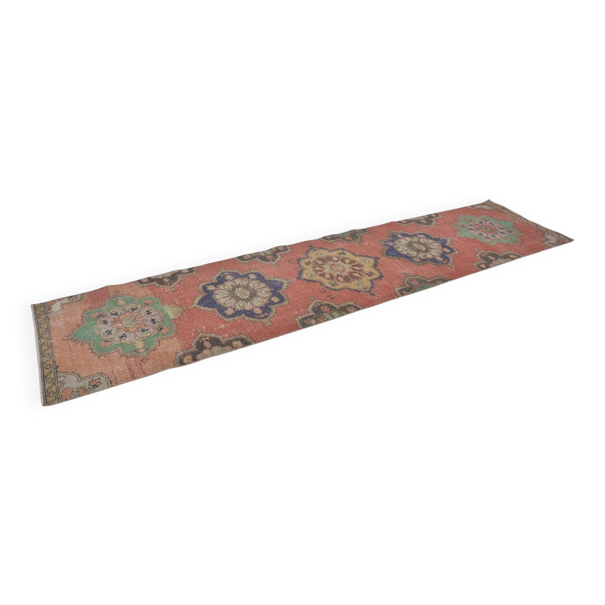 Turkish Vintage Hallway Antique Runner sku 2278