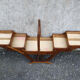 Vintage sewing box on foot
