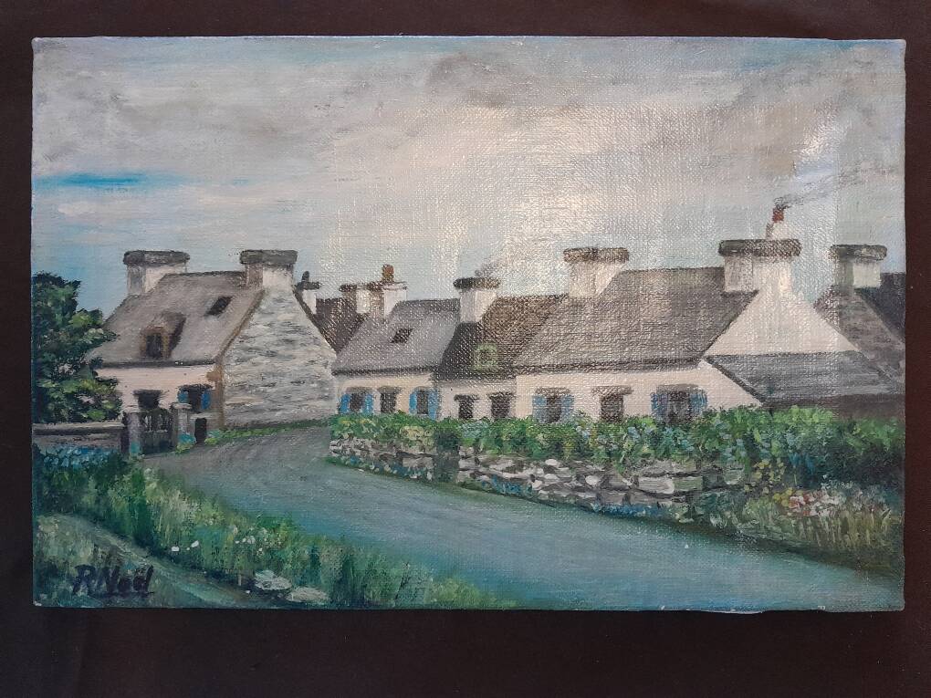 Painting of a Breton Hamlet