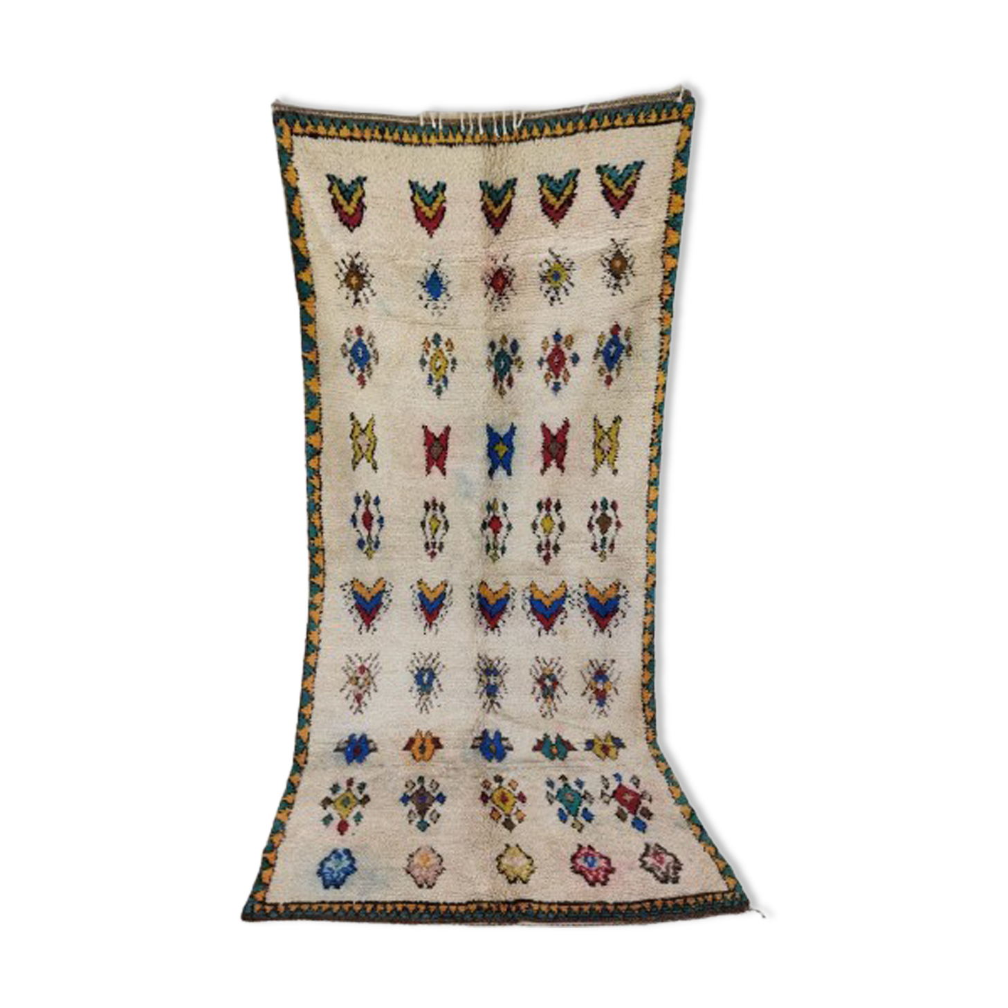 Handmade Moroccan Berber carpet 265 X 120 CM